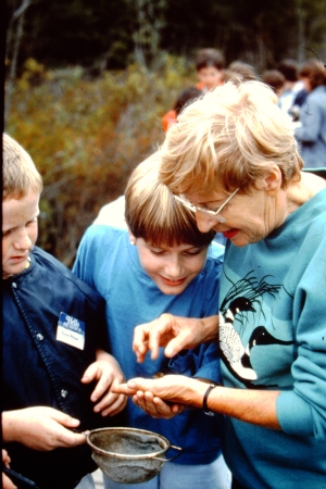 Norma on the boardwalk teaching children